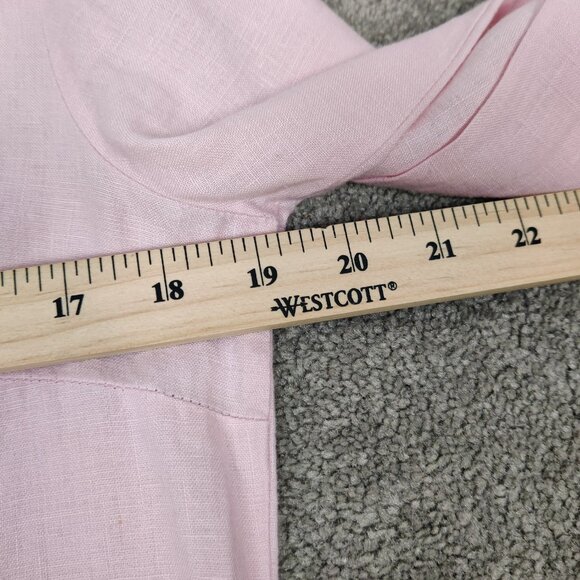 LC Waikiki Women's 100% Linen Tunic Shirt Size Large Mini Dress Bohemian Sequins - Picture 7 of 10